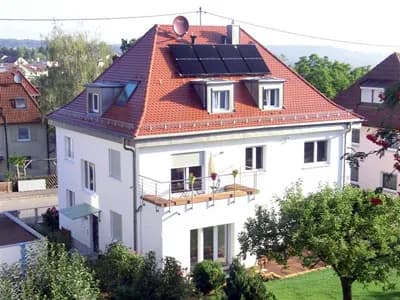 Saniertes Haus, das mit dem Sanierungspreis ausgezeichnet wurde