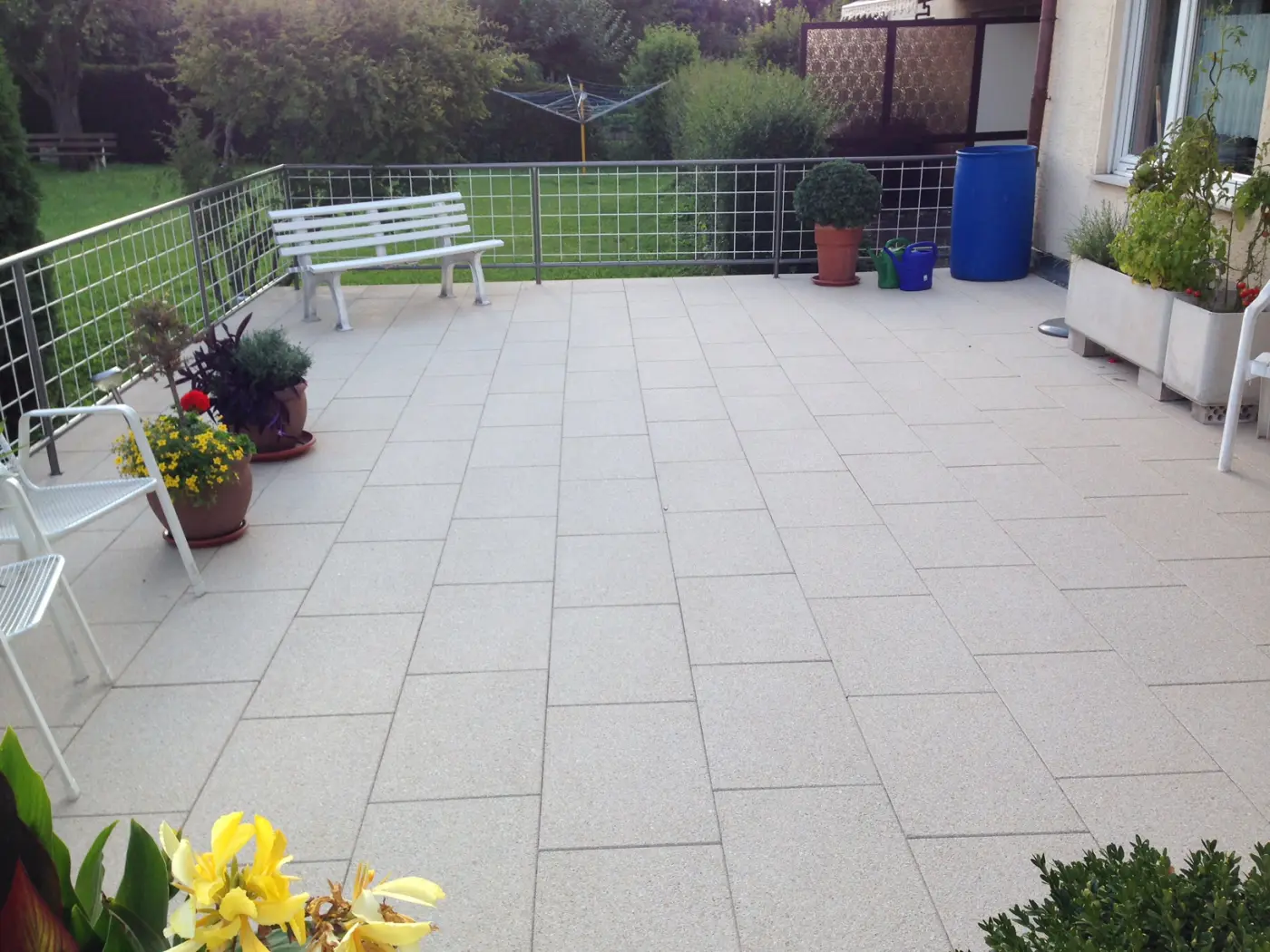 Abgedichteter Balkon oder Terrasse