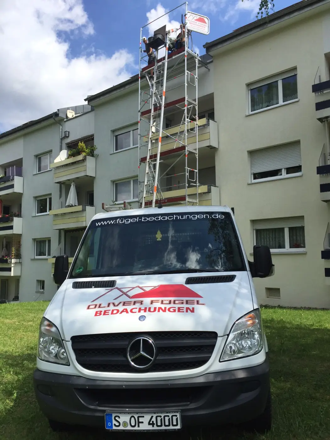 Gerüst am Haus, Foto 2 von 6