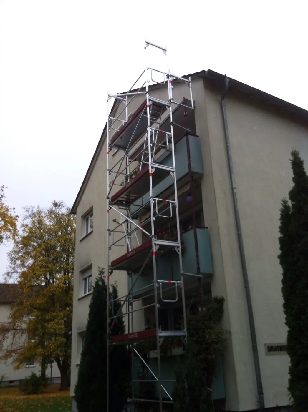 Gerüst am Haus, Foto 5 von 6